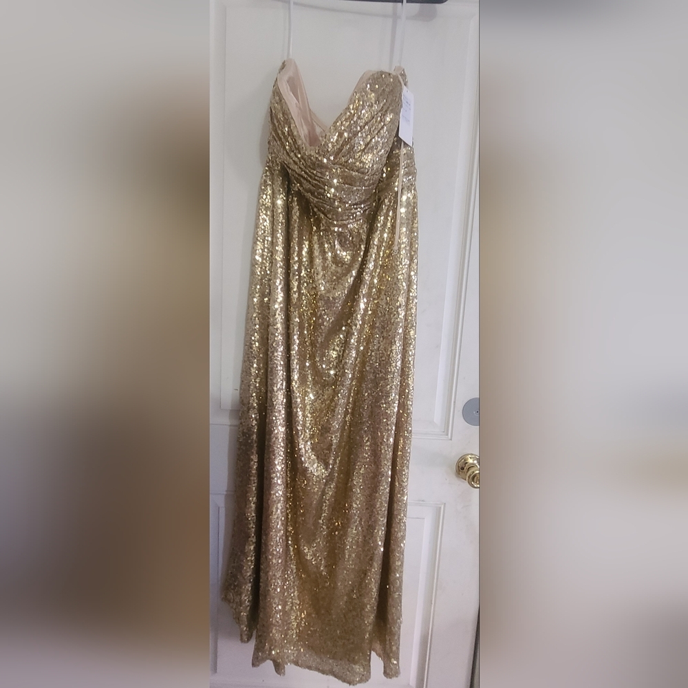 Revelry Gold Sequin Dress Size 24